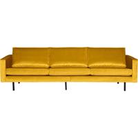 WOOOD Bank 3-zits 'Rodeo' Velvet, kleur Oker - thumbnail