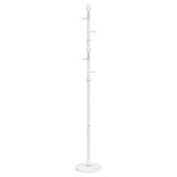 VidaXL Kapstok 176 cm gepoedercoat ijzer wit - thumbnail