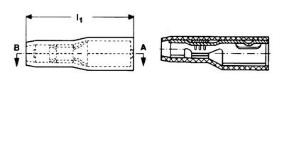 Klauke 920 Ronde connector huls 0.50 mm² 1 mm² Stift-Ø: 4 mm Volledig geïsoleerd Rood 1 stuk(s)