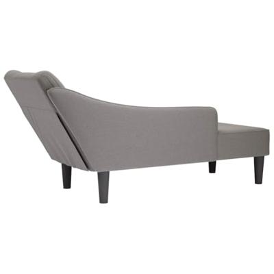 Chaise longue met rechterarmleuning stof taupe Chaise longue met rechterarmleuning stof taupe