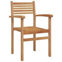 Tuinstapelstoelen 2 pcs Bruin 55.5 x 55.5 x 90 cm - thumbnail