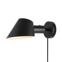 Wandlamp zwart stekker schakelaar &apos;Stay&apos; bedlamp - thumbnail