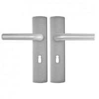 AXA Binnendeurbeslag Curve Klik kruk L SL55 Aluminium - thumbnail