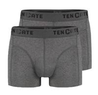 2-Pack Basics Heren Shorty - 32321 - Comfortabele Heren boxershorts - Heren onderbroeken - Zwart, donkerblauw, grijs - S - Onderbroek heren heren - thumbnail