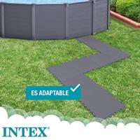 Intex 29084 Krystal Clear Zwembadtegels 8 Stuks Grijs - thumbnail