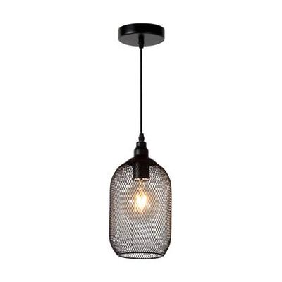 Lucide MESH - Hanglamp - Ø 15 cm - 1xE27 - Zwart