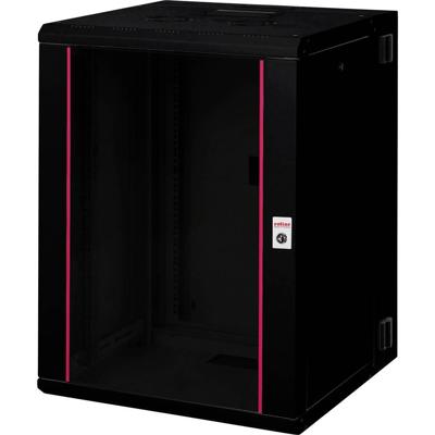 ROLINE 19-inch wandbehuizing Pro 16 U, 600x600 BxD tweedelig draaibaar zwart ROLINE 19-inch wandbehuizing Pro 16 U, 600x600 BxD tweedelig draaibaar zwart