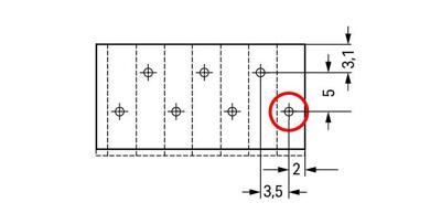 WAGO 805-307 Veerkrachtklemblok 1.50 mm² Aantal polen 7 Grijs 180 stuk(s)