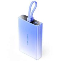 Powerbank Vention 10000 mAh met LED-display, USB-C + Lightning + USB-A, 22,5 W (blauw) - thumbnail