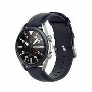 Classic leren bandje - Donkerblauw - Garmin Vivoactive 6 / Vivoactive 5 / Vivoactive 3