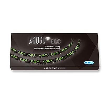 KMC ketting 1/2-11/128 116 10v dlc10 zwart/groen