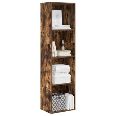 Boekenkast 40x30x152 cm bewerkt hout gerookt eikenkleurig Boekenkast 40x30x152 cm bewerkt hout gerookt eikenkleurig