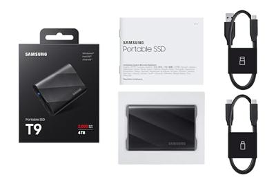 Samsung Portable SSD T9 4TB Externe SSD Zwart - thumbnail