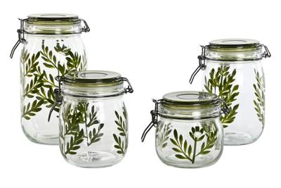 Set van 4 Potjes Home ESPRIT Groen Kristal Ijzer 1,5 L 11,3 x 11,3 x 21,7 cm Set van 4 Potjes Home ESPRIT Groen Kristal Ijzer 1,5 L 11,3 x 11,3 x 21,7 cm