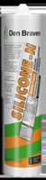 Den Braven Silicone N 310ml - Zwart - thumbnail