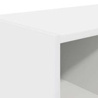 VidaXL Schoenenrekken 2 st stapelbaar 89,5x30x40 cm wit - thumbnail