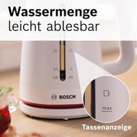Bosch Wasserkocher 1,7L MyMoment, weiß Waterkoker Oververhittingsbeveiliging Aantal/Volume: 1.7 l Wit - thumbnail