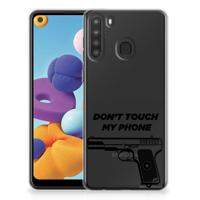 Samsung Galaxy A21 Silicone-hoesje Pistol DTMP - thumbnail