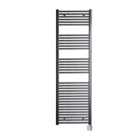 Electrische Wifi Radiator Sanicare HPW Carini 172x60 cm Gunmetal Met Thermostaat Zilver Rechtsonder - thumbnail