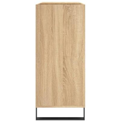 Platenkast 84,5x38x89 cm bewerkt hout sonoma eikenkleurig Platenkast 84,5x38x89 cm bewerkt hout sonoma eikenkleurig