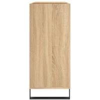 Platenkast 84,5x38x89 cm bewerkt hout sonoma eikenkleurig - thumbnail