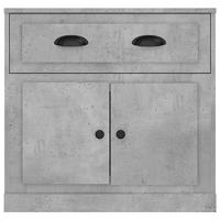 Dressoir 70x35,5x67,5 cm bewerkt hout betongrijs - thumbnail