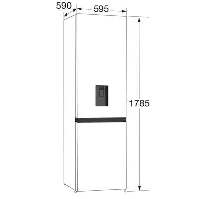 ETNA KOELKAST COMBI BOTTOM KCV178NRVS koel-vriescombinatie Vrijstaand 292 l F Roestvrijstaal
