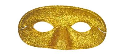 Oogmasker Goud met glitters