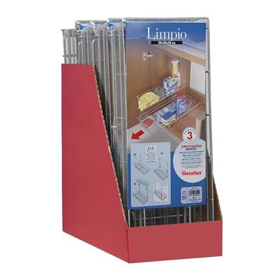 Metaltex Uitschuifbaar Opbergrek 20x58x28 cm Zilver