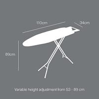 Metaltex Kuma Strijktafel Wit - thumbnail