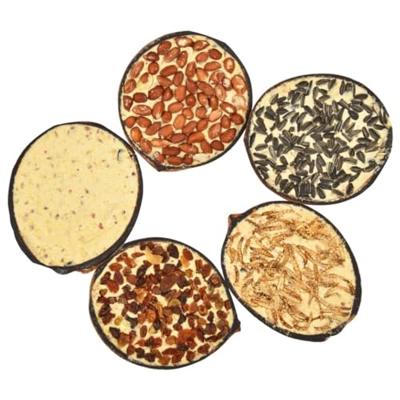 VidaXL Vogelvoer gevulde halve kokosnoten 10 st 290 g