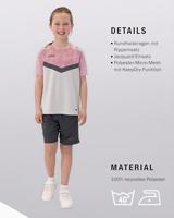 JAKO 6124K T-Shirt Iconic Kids - Zachtgrijs/Dusky Pink/Anthra Light - 140 - thumbnail