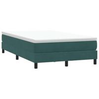 Boxspring zonder matras fluweel donkergroen 120x220 cm - thumbnail