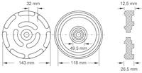 KS Tools 160.0601 Rubberen kussen - thumbnail