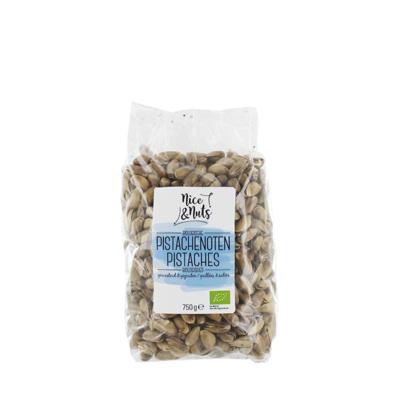 Nice & Nuts Pistache geroosterd en gezouten bio 750 Gram