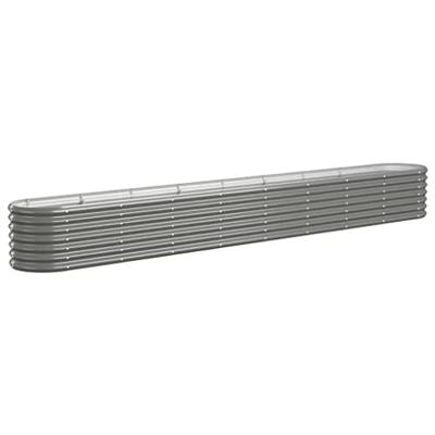 Plantenbak 332x40x36 cm gepoedercoat staal grijs Plantenbak 332x40x36 cm gepoedercoat staal grijs