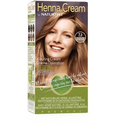 Naturtint Henna Cream 7.3 Goud Blond Semi-Permanente Kleuring Naturtint Henna Cream 7.3 Goud Blond Semi-Permanente Kleuring