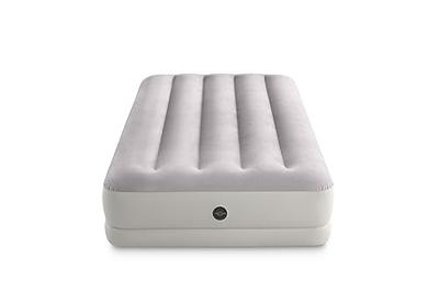 Intex prestige mid-rise luchtbed met usb pomp - eenpersoons
