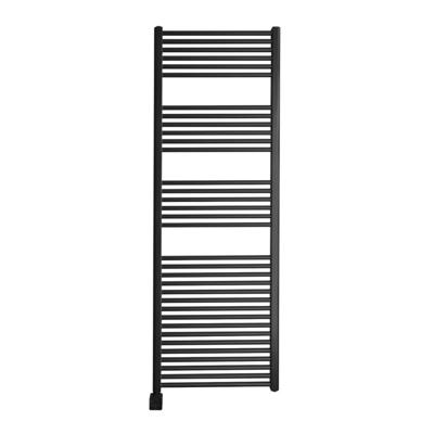 Elektrische Design Radiator Sanicare Plug & Play 172x60 cm Mat Zwart 730 Watt Met Zwarte Thermostaat En Bluetooth Links Sanicare