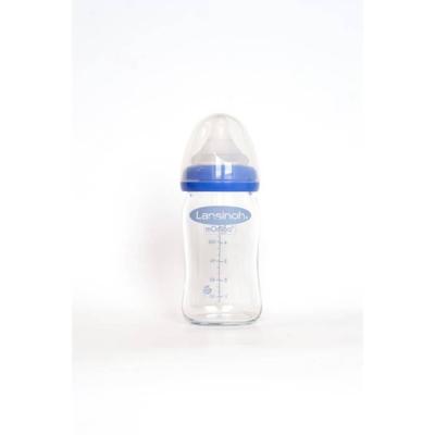 Lansinoh Glazen Zuigfles + Speen 160ml