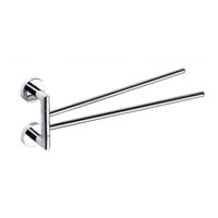 Dubbele Handdoekhouder Sapho X-Round Draaibaar 45 cm Chroom - thumbnail