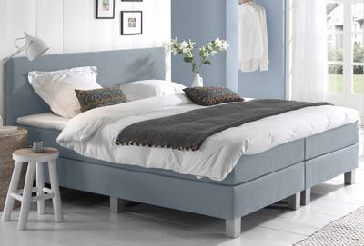 Dreamhouse - Falco Comfort Boxspring - Lichtblauw - 80 x 210 / zonder montage