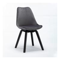Artistiq Eetkamerstoel 'Jolie' Velvet, kleur Antraciet - thumbnail