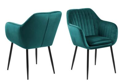 Sohome Eetkamerstoel 'Albin' Velvet, kleur Bottle Green