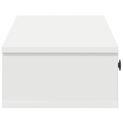Wandschap met lades 100x37,5x19 cm bewerkt hout wit Wandschap met lades 100x37,5x19 cm bewerkt hout wit