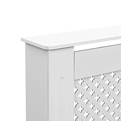 VidaXL Radiatorombouw 112x19x81,5 cm mdf wit