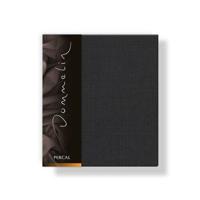 Dommelin Dommelin Kussensloop Uni Percal 200TC 556 Steenkool 60x70 - thumbnail