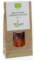 Vitiv Paprika poeder zoet bio 50 Gram - thumbnail