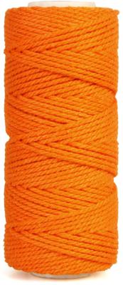 Bouhon macramétouw 200 g, ca.130 m, dikte: 2 mm, oranje