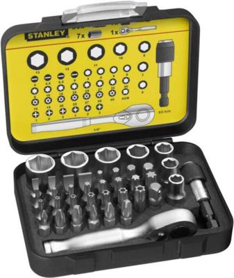Stanley handgereedschap Bitset Expert Pro 1/4" - Ratelsleutel (40 delig) - 1-13-906